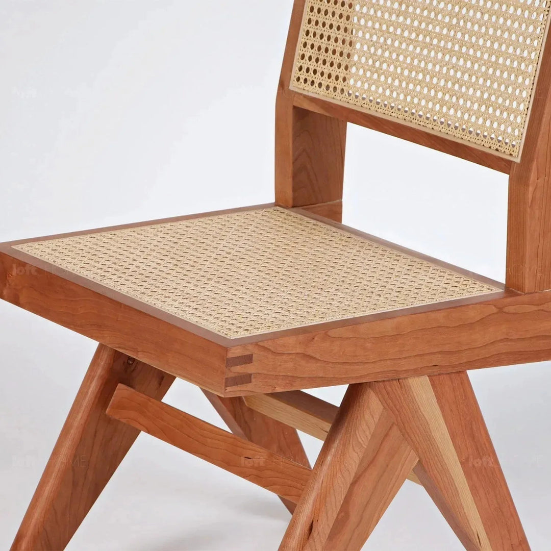 Scandinavian Rattan Dining Chair JEANNERET