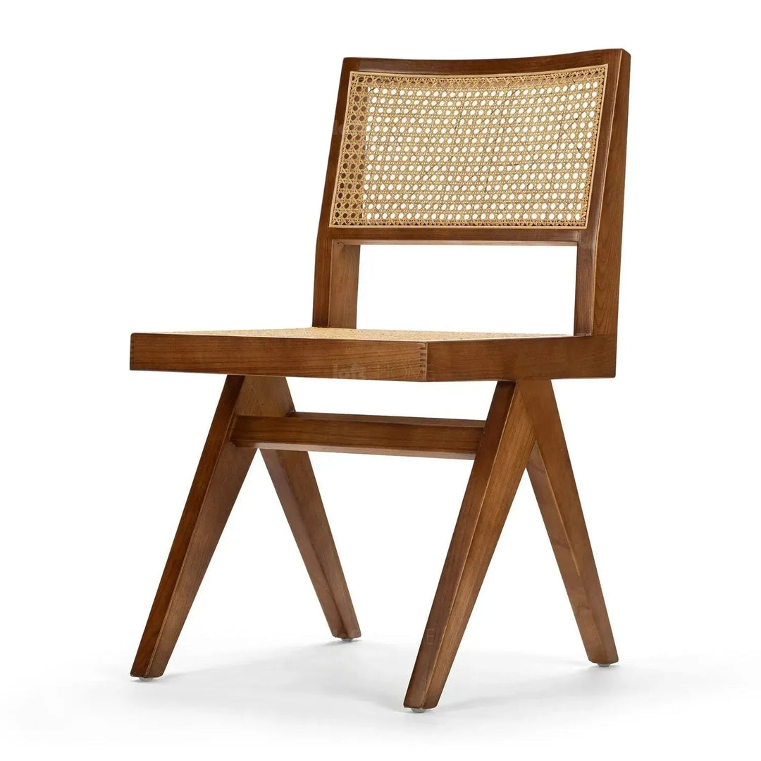 Scandinavian Rattan Dining Chair JEANNERET