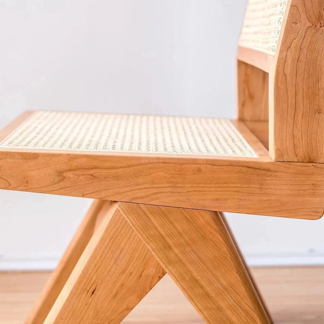 Scandinavian Rattan Dining Chair JEANNERET