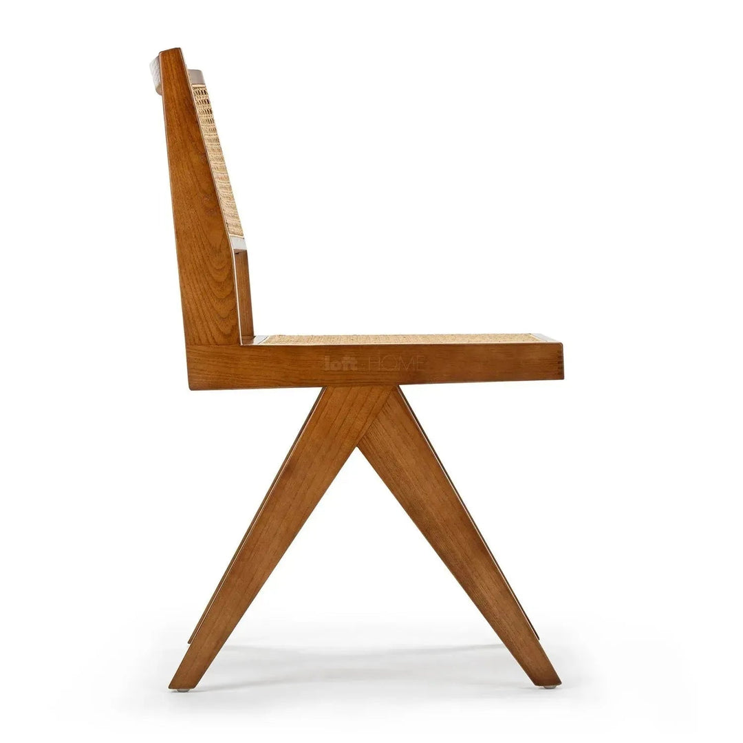 Scandinavian Rattan Dining Chair JEANNERET