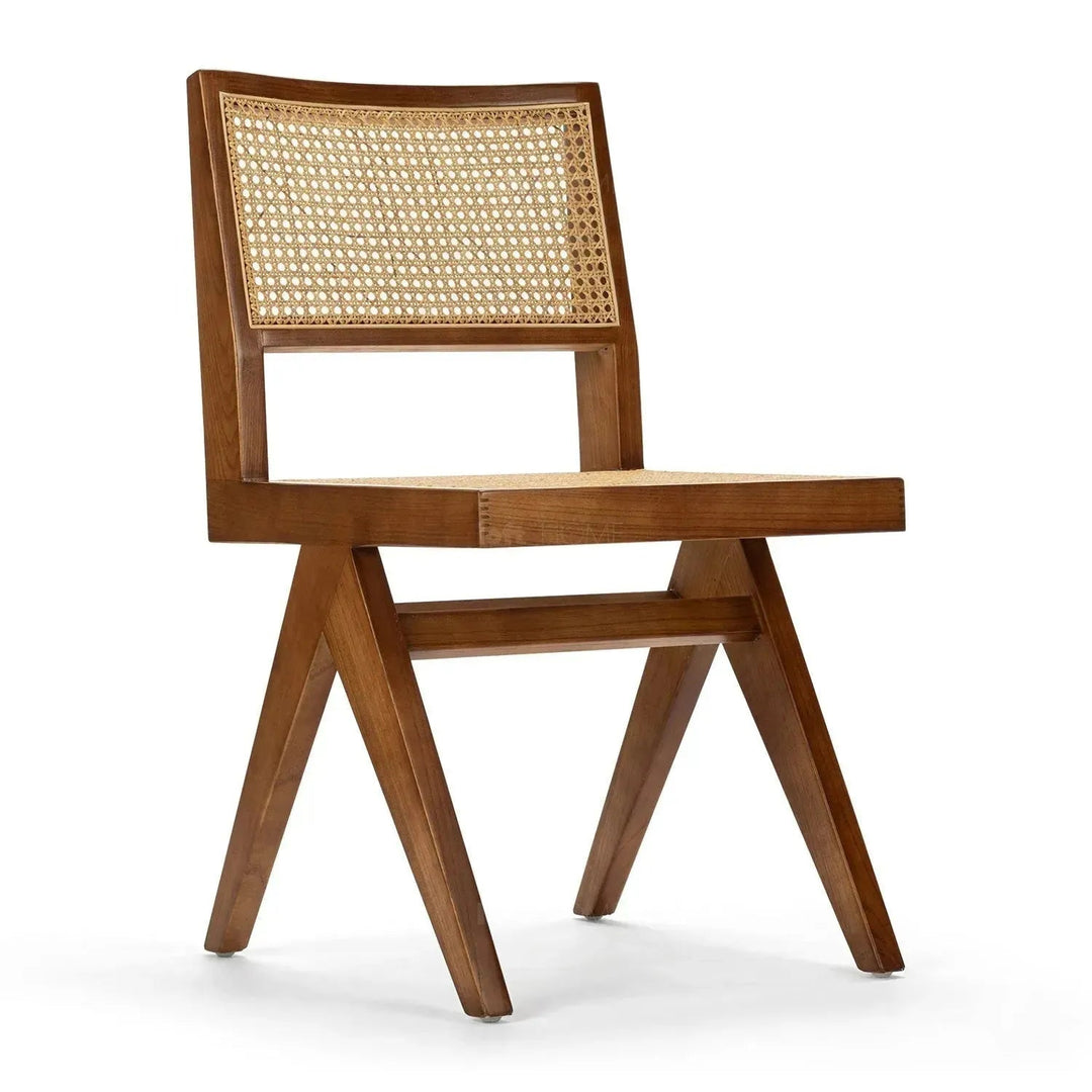 Scandinavian Rattan Dining Chair JEANNERET