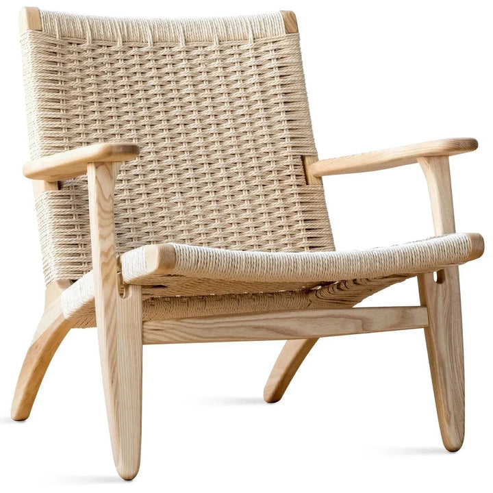Japandi Wood Woven Rope 1 Seater Sofa CH25