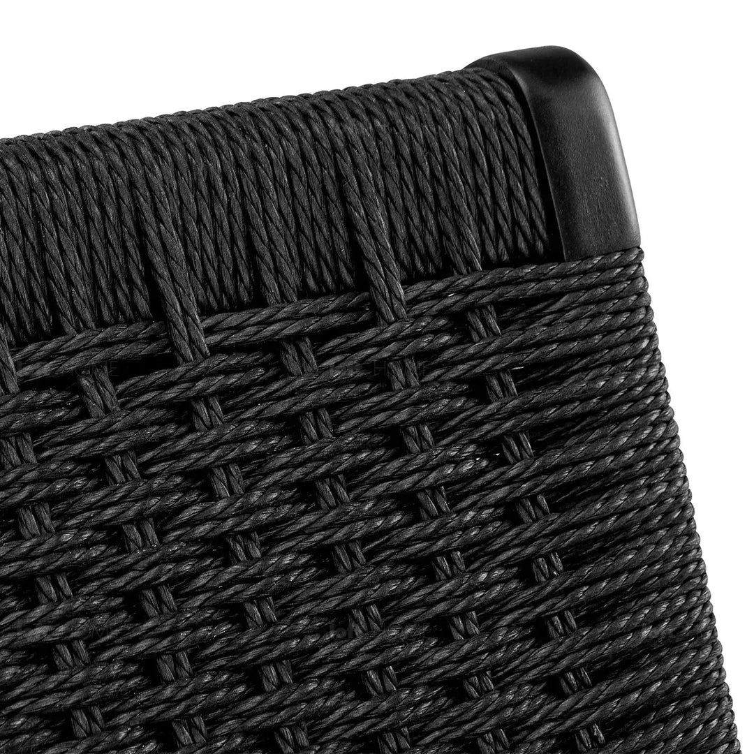 Japandi Wood Woven Rope 1 Seater Sofa CH25