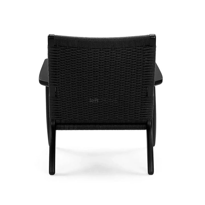 Japandi Wood Woven Rope 1 Seater Sofa CH25