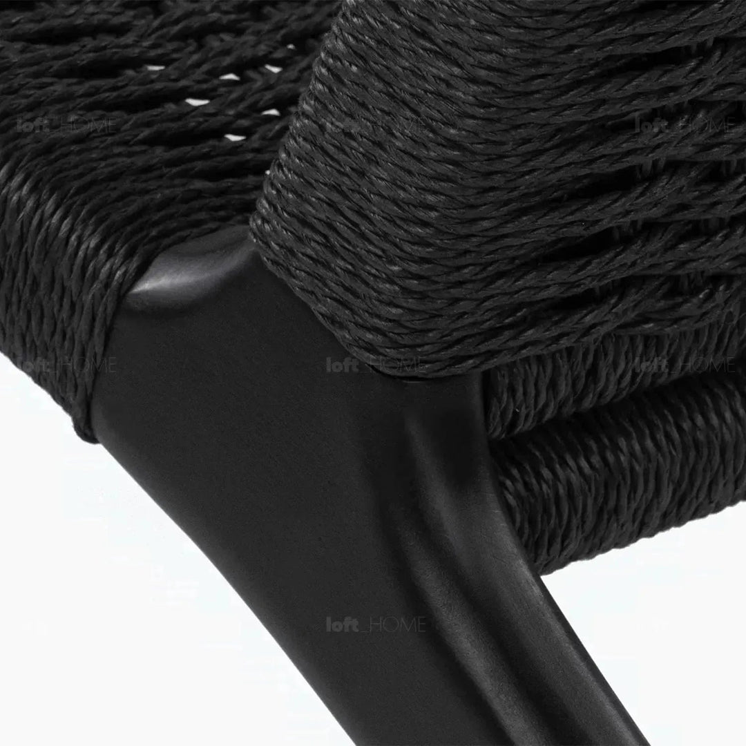 Japandi Wood Woven Rope 1 Seater Sofa CH25