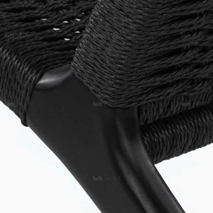 Japandi Wood Woven Rope 1 Seater Sofa CH25