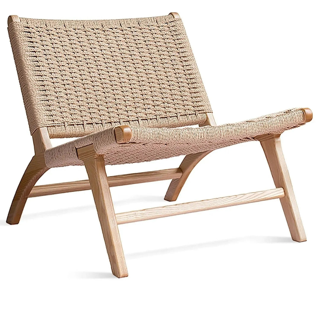 Japandi Wood Woven Rope 1 Seater Sofa LONDON