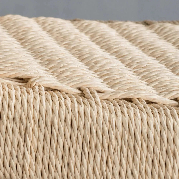 Japandi wood woven rope dining chair kennedy detail 3.