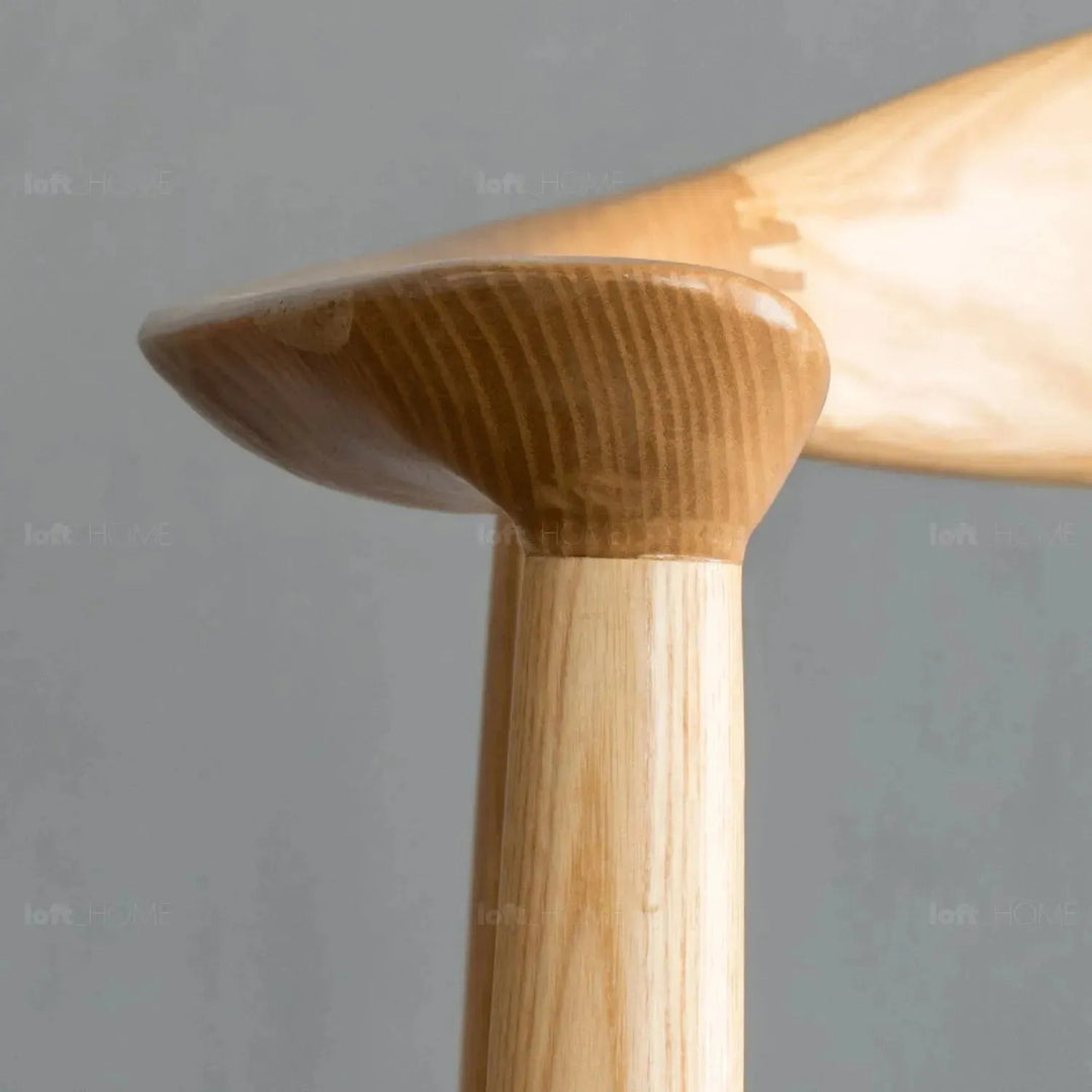 Japandi wood woven rope dining chair kennedy detail 8.