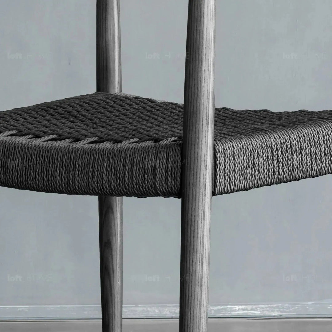 Japandi wood woven rope dining chair kennedy detail 14.