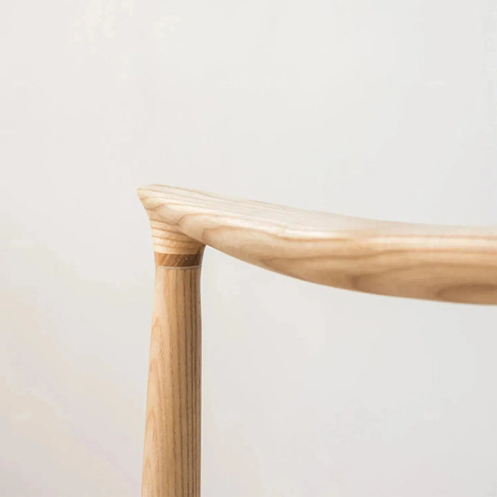 Japandi wood woven rope dining chair kennedy detail 6.