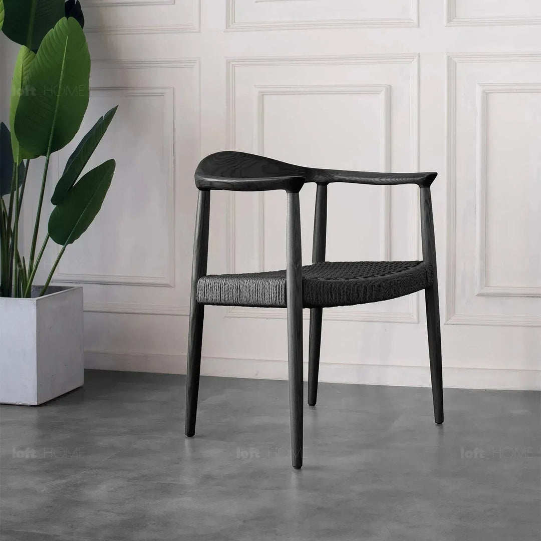 Japandi wood woven rope dining chair kennedy detail 10.