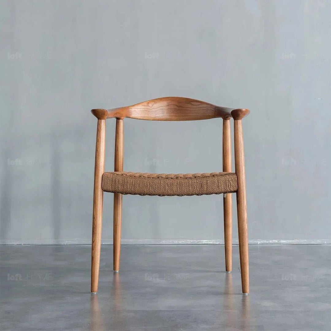 Japandi wood woven rope dining chair kennedy detail 1.