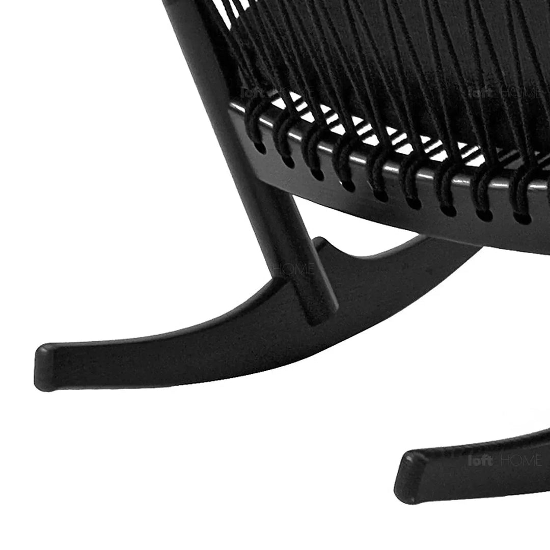 Japandi Rope Woven Rocking Chair HANS WEGNER