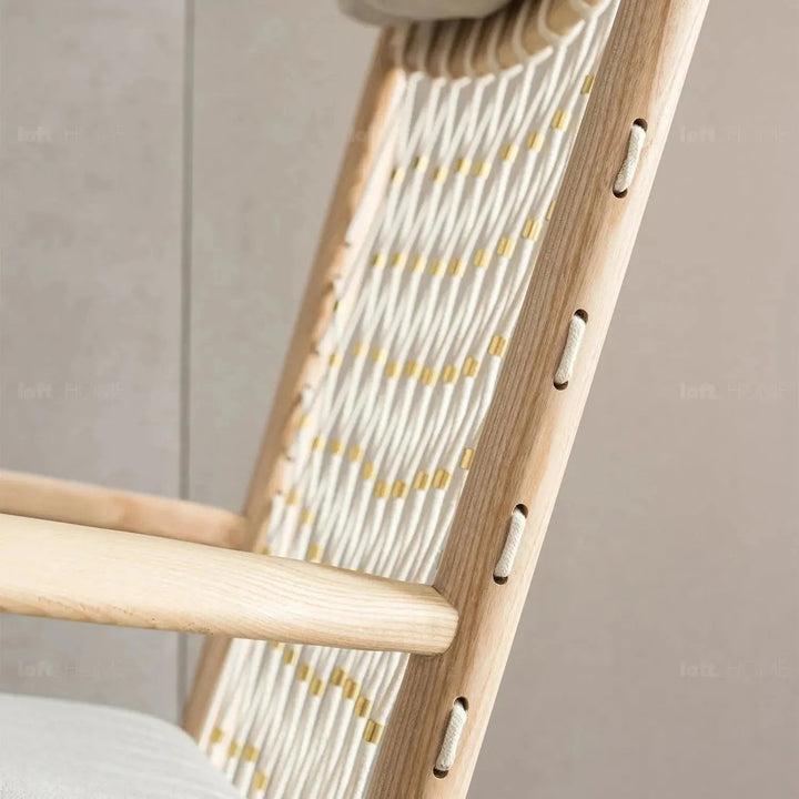 Japandi Rope Woven Rocking Chair HANS WEGNER