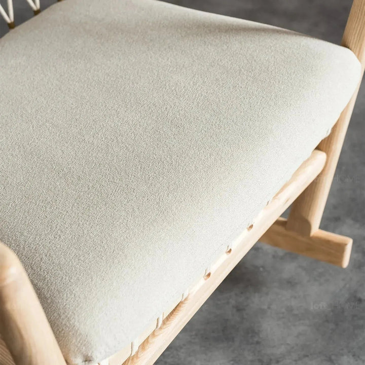 Japandi Rope Woven Rocking Chair HANS WEGNER