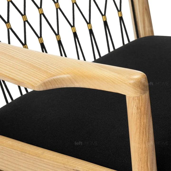 Japandi Rope Woven Rocking Chair HANS WEGNER