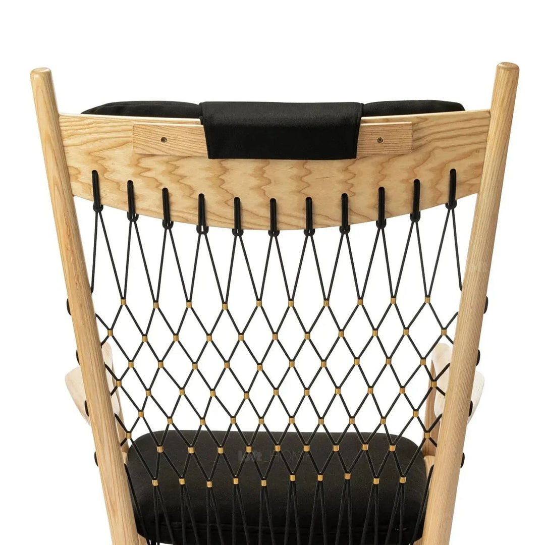 Japandi Rope Woven Rocking Chair HANS WEGNER