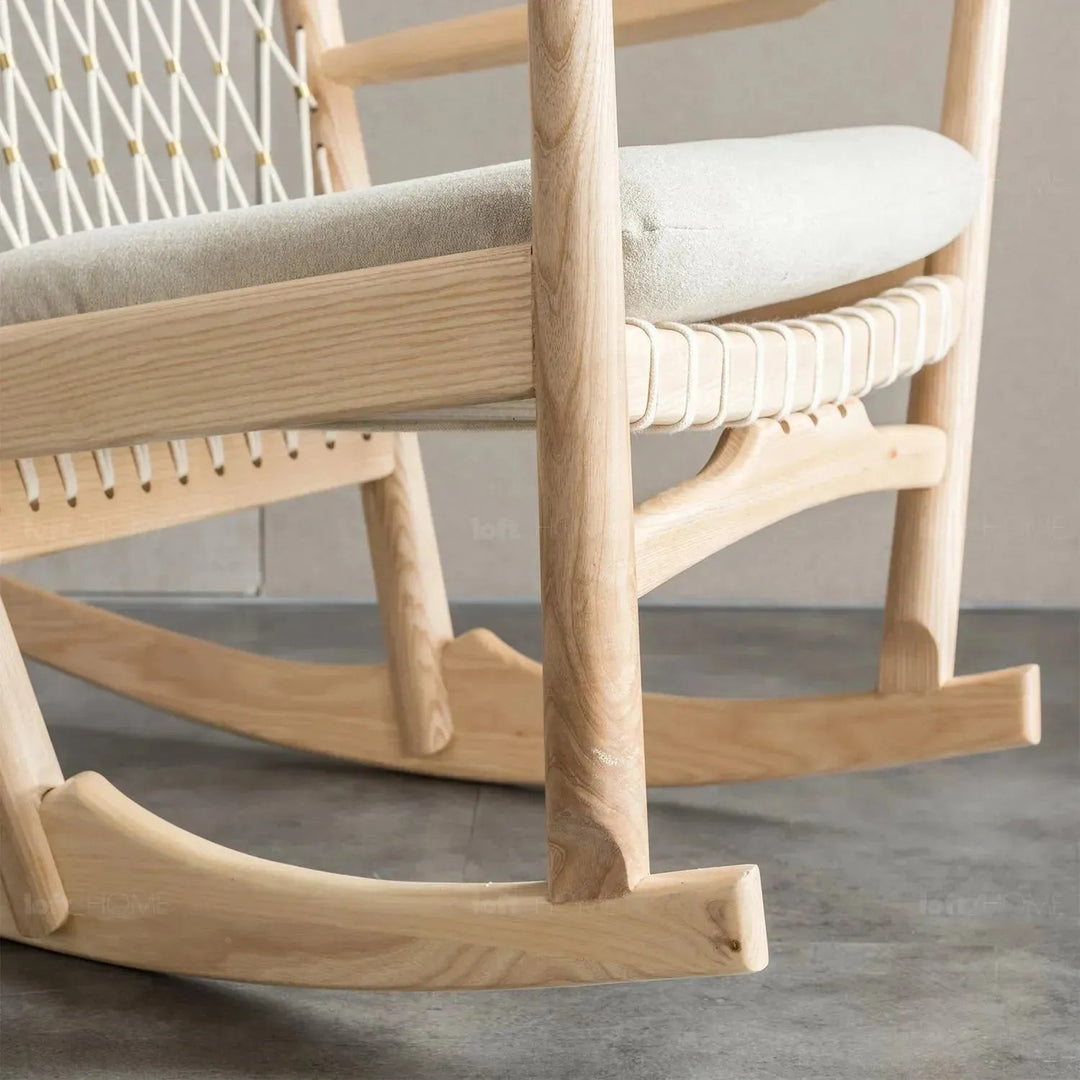 Japandi Rope Woven Rocking Chair HANS WEGNER