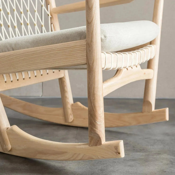 Japandi Rope Woven Rocking Chair HANS WEGNER