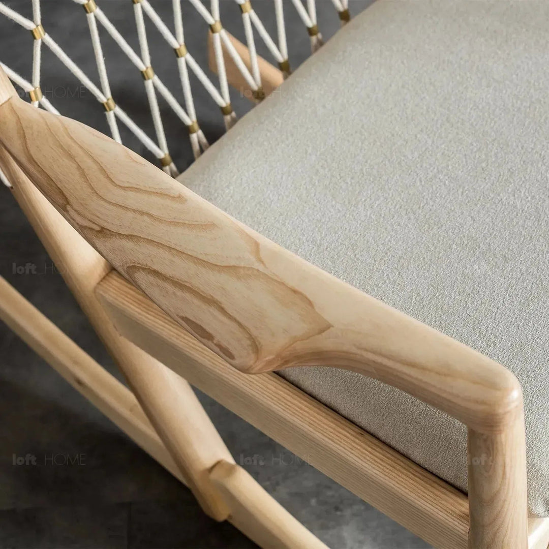 Japandi Rope Woven Rocking Chair HANS WEGNER