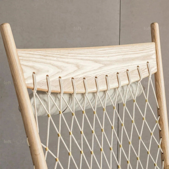 Japandi Rope Woven Rocking Chair HANS WEGNER