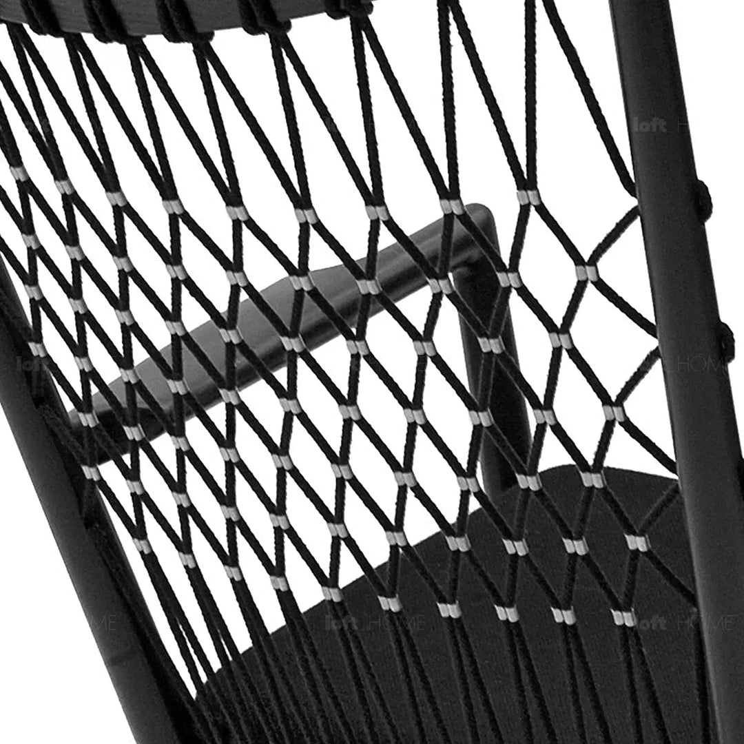 Japandi Rope Woven Rocking Chair HANS WEGNER