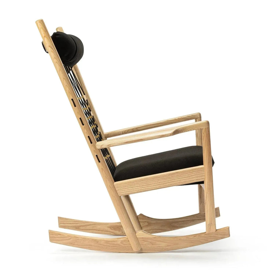 Japandi Rope Woven Rocking Chair HANS WEGNER