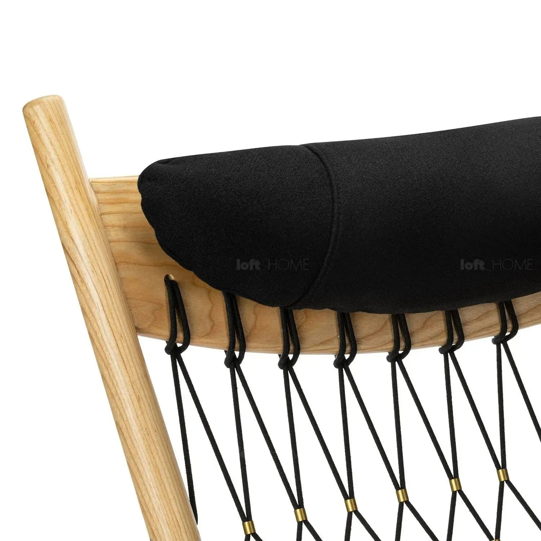Japandi Rope Woven Rocking Chair HANS WEGNER