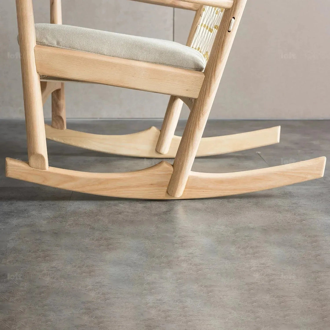 Japandi Rope Woven Rocking Chair HANS WEGNER