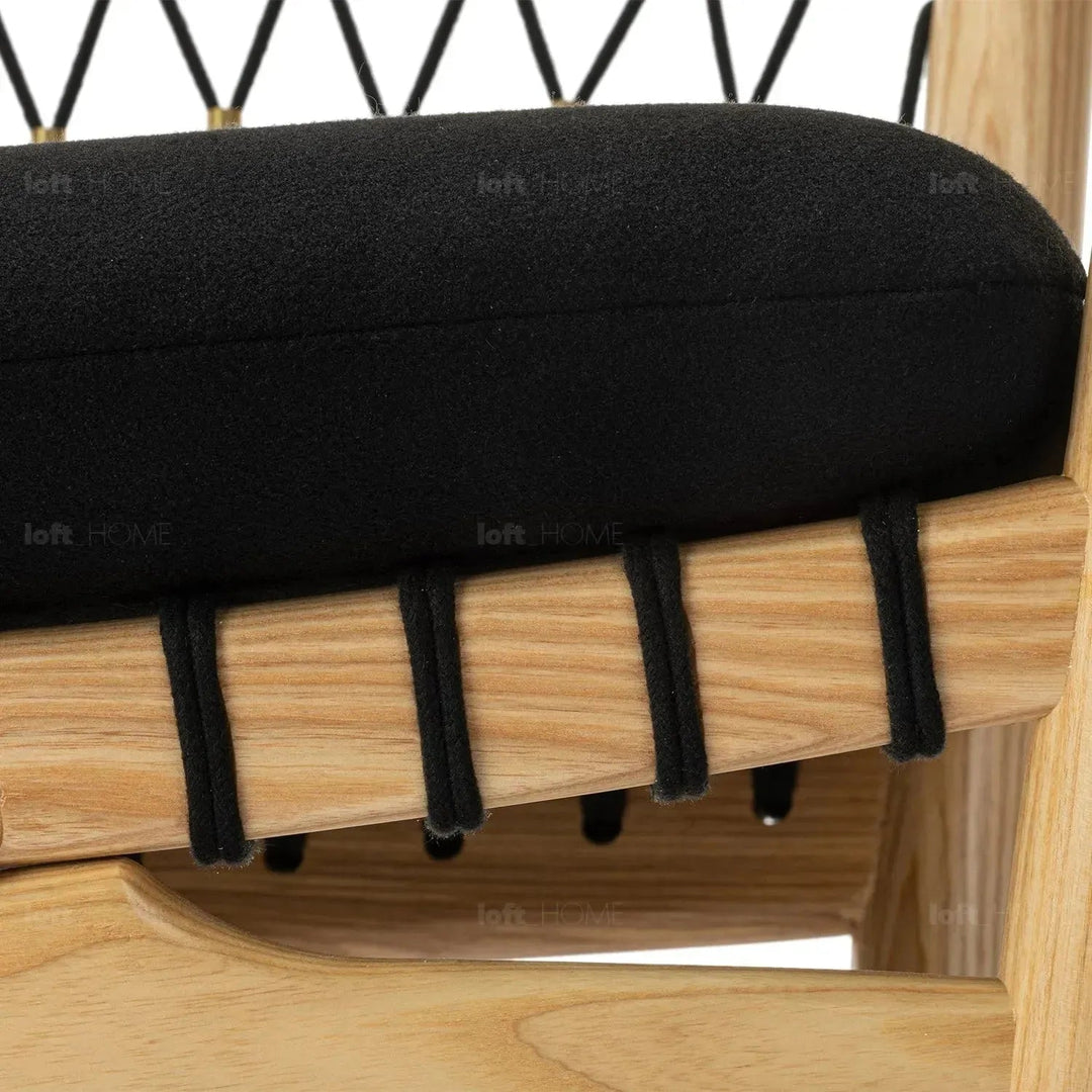 Japandi Rope Woven Rocking Chair HANS WEGNER