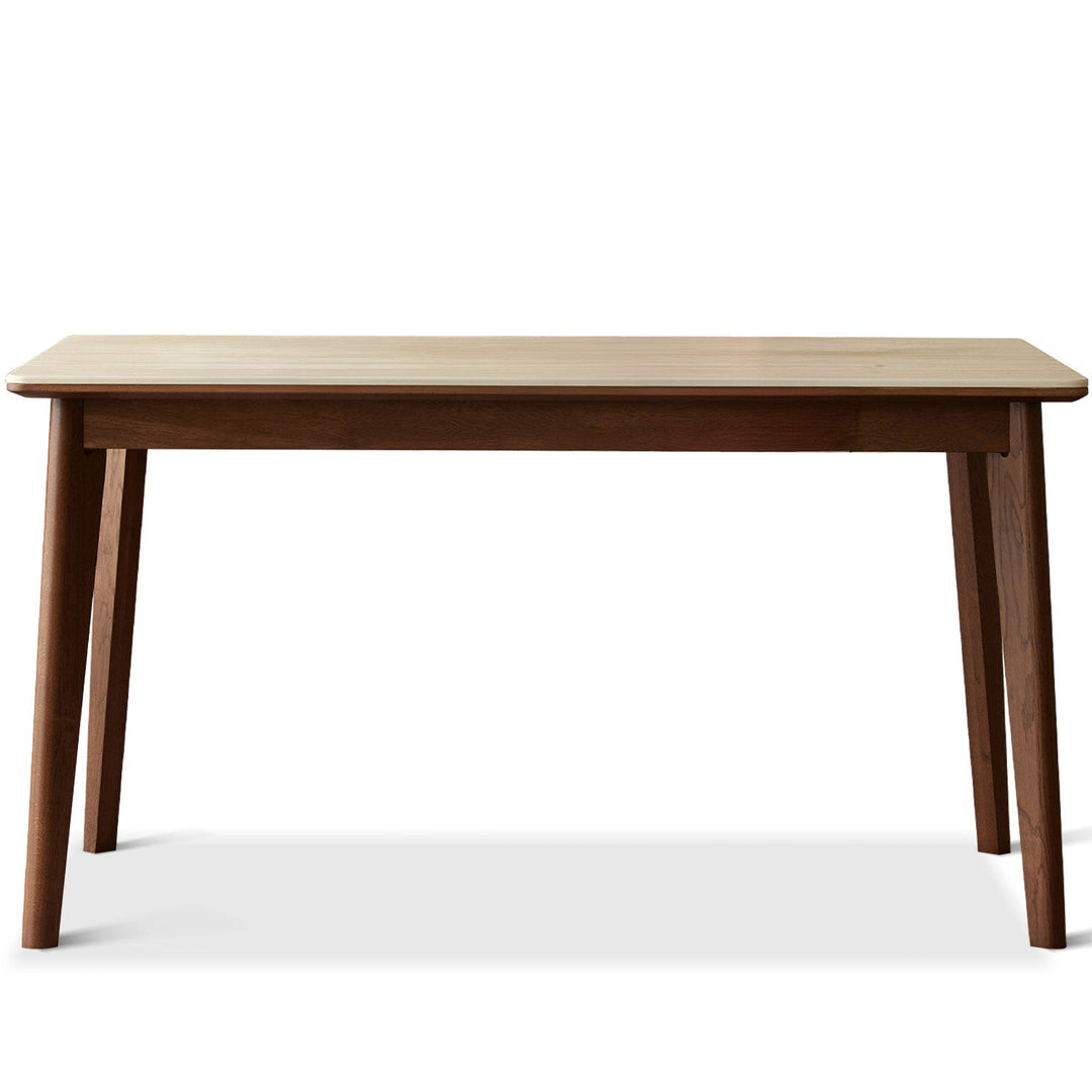 Japandi sintered stone oak wood dining table lennor environmental situation.
