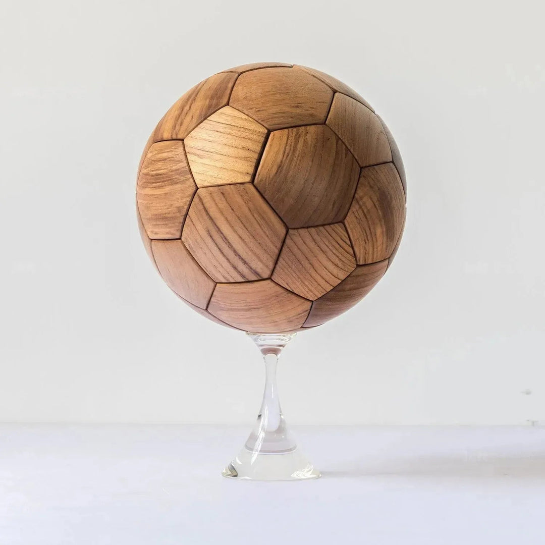 Japandi teak wood decor football color swatches.