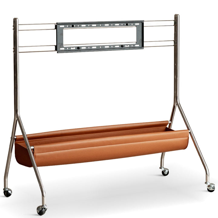 Japandi walnut wood tv hanger sereno detail 4.