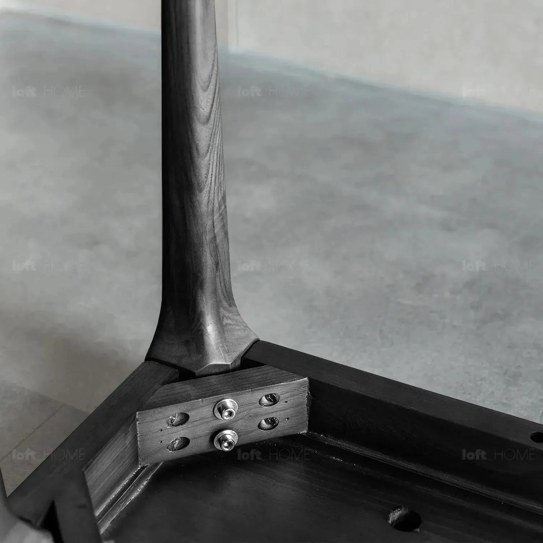 Japandi wood dining bench adeline detail 9.