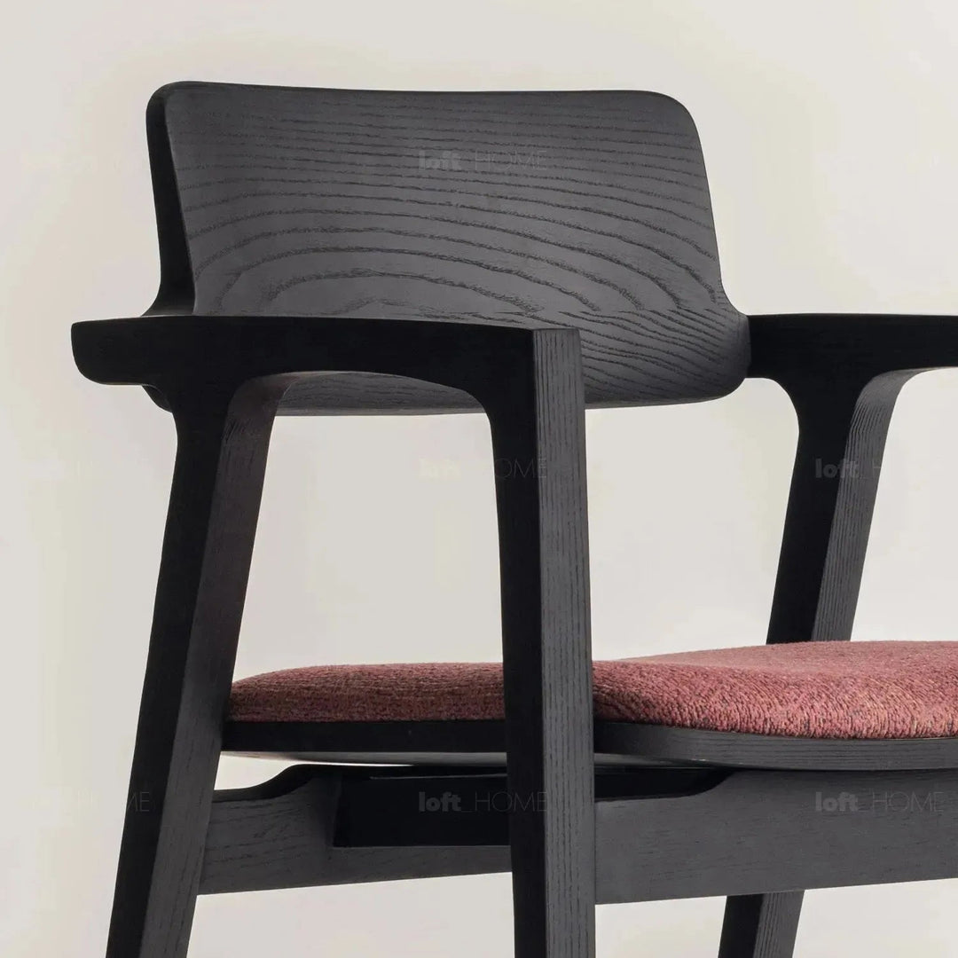 Japandi wood dining chair cuddy environmental situation.