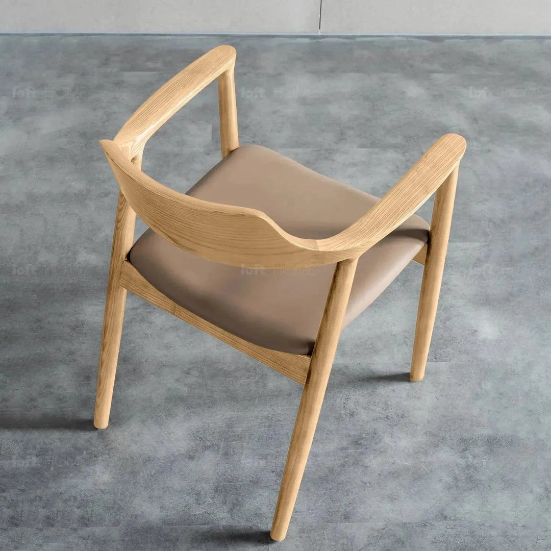 Japandi wood dining chair hiroshima detail 3.