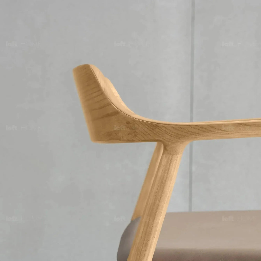 Japandi wood dining chair hiroshima detail 5.