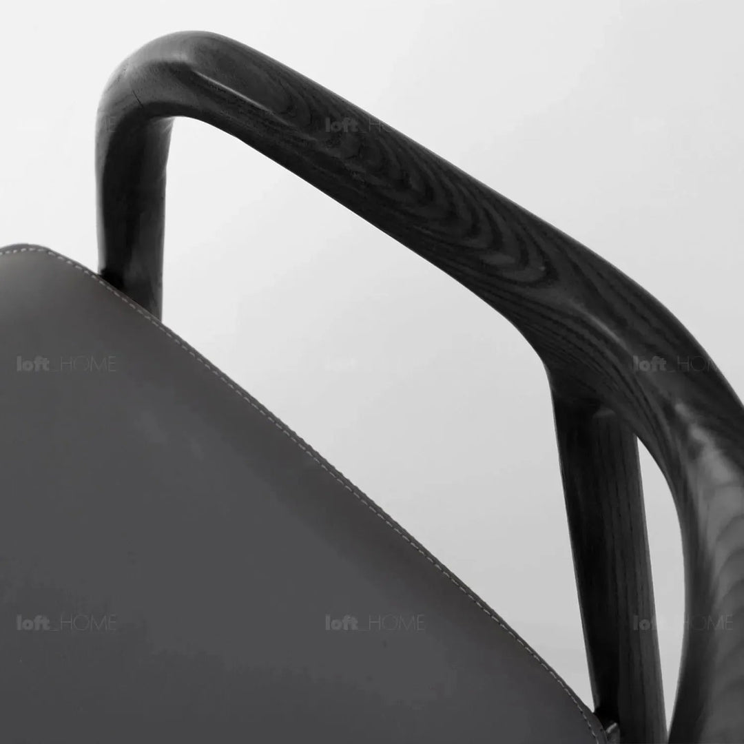 Japandi wood dining chair neum detail 15.