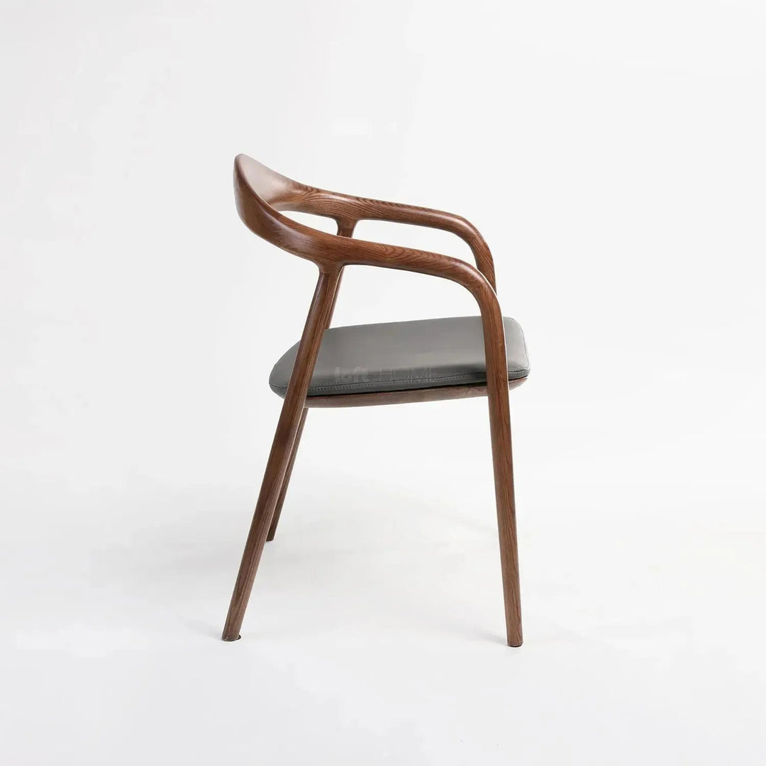 Japandi wood dining chair neum environmental situation.