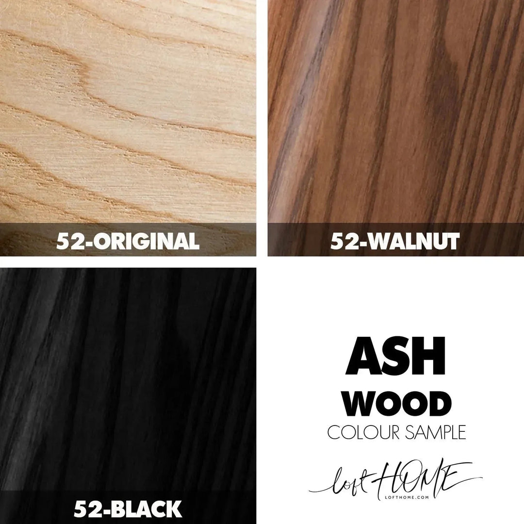 Japandi wood dining chair pulp material variants.