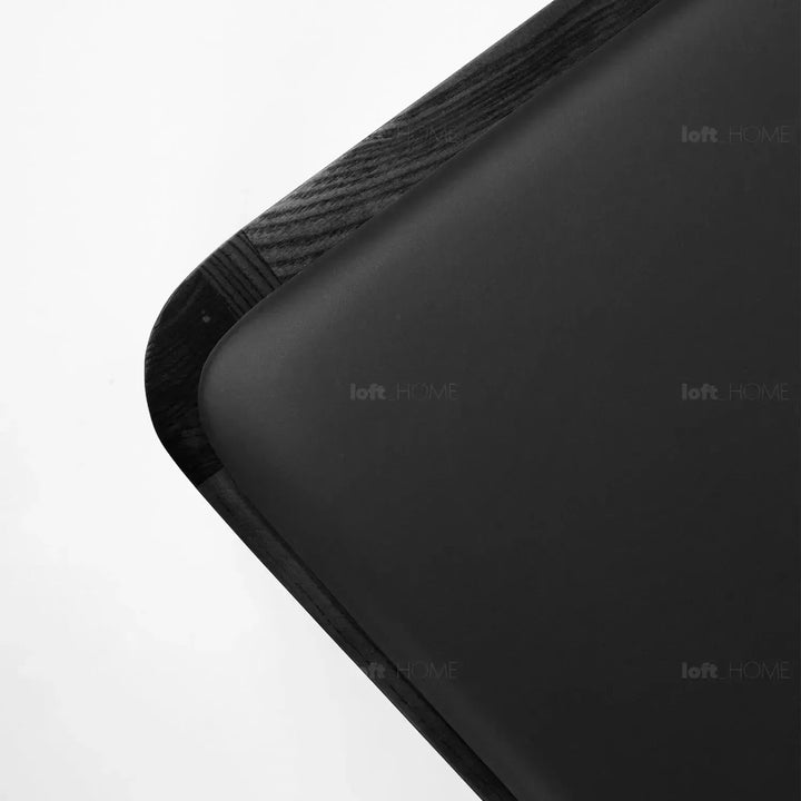 Japandi wood dining chair sleek detail 11.