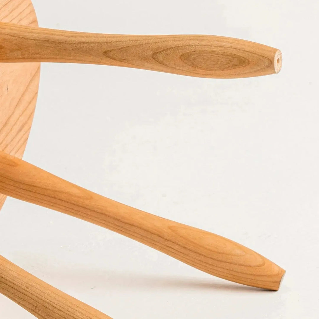 Japandi Wood Round Stool 2pcs Set PETITE