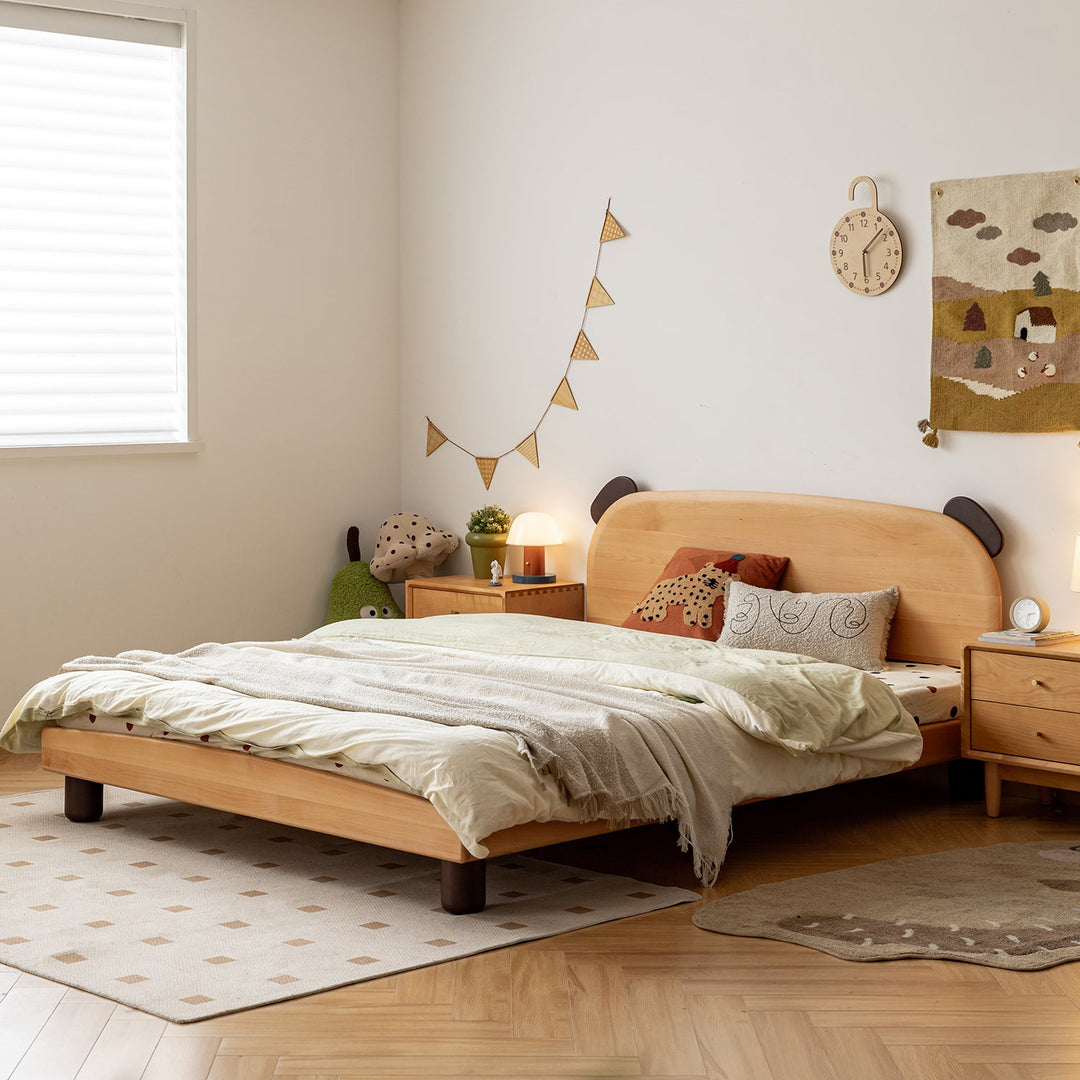 Scandinavian Beech Wood Kids Bed TEDDY