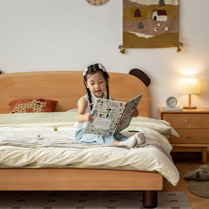 Scandinavian Beech Wood Kids Bed TEDDY