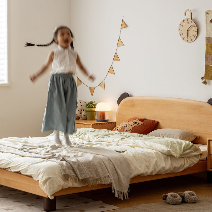 Scandinavian Beech Wood Kids Bed TEDDY