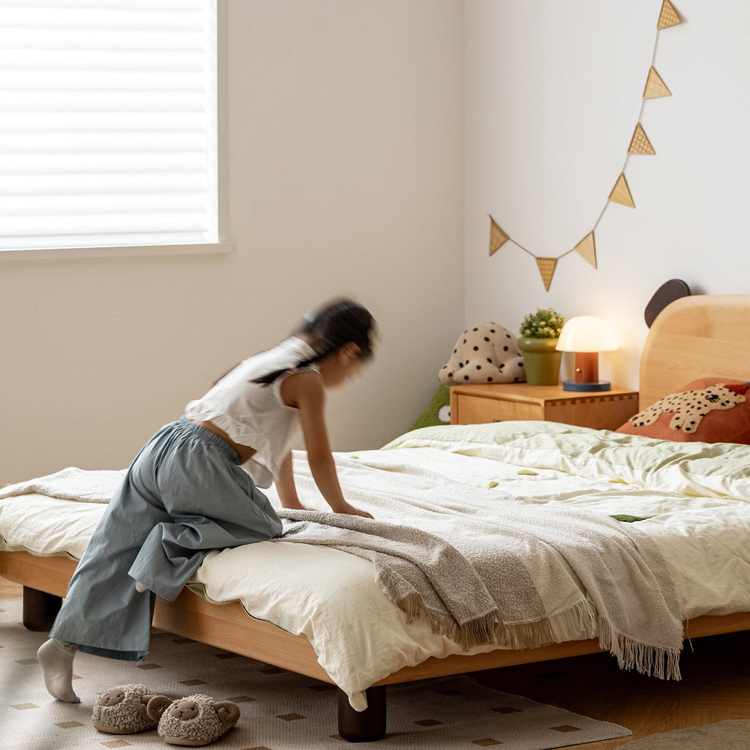 Scandinavian Beech Wood Kids Bed TEDDY