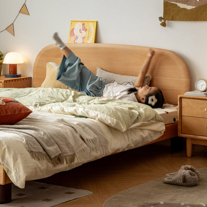 Scandinavian Beech Wood Kids Bed TEDDY