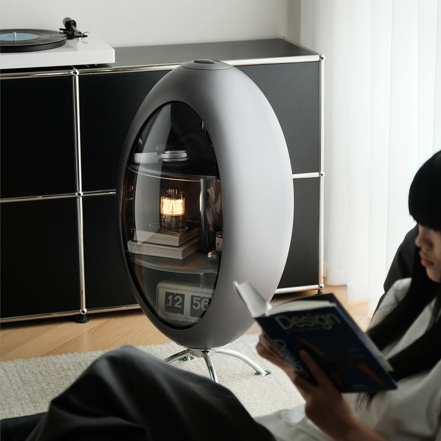 Bauhaus abs side cabinet egg primary product view.