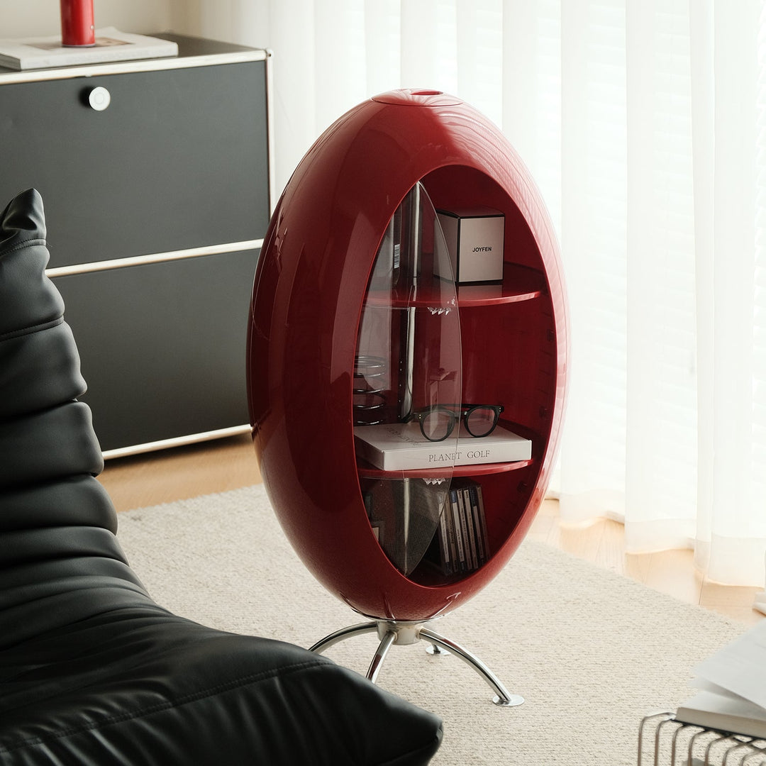 Bauhaus abs side cabinet egg in still life.